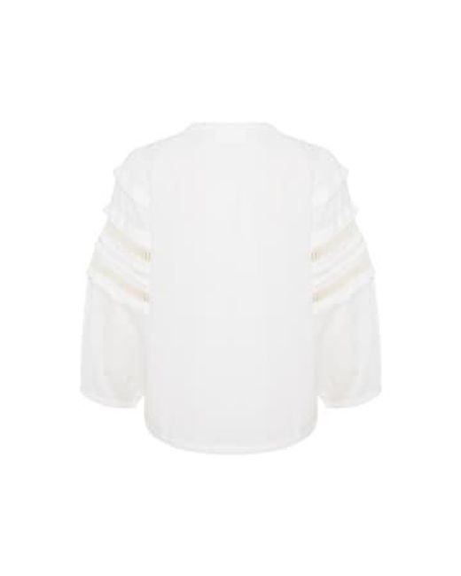 Chemikb blouse Karen By Simonsen en coloris White