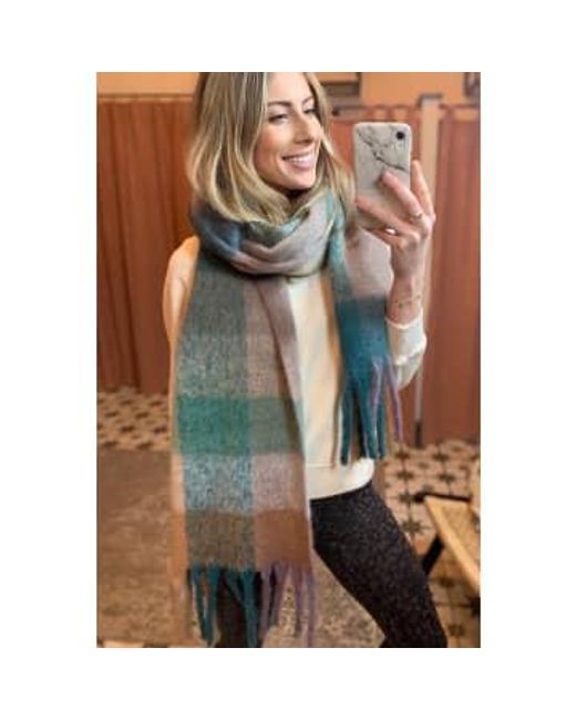 Libby Loves Multicolor Est Lennie Check Scarf One Size