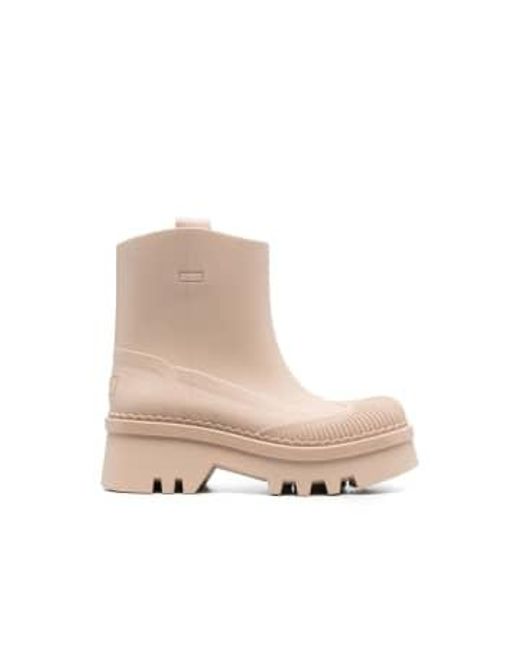 Beige rain boots deals