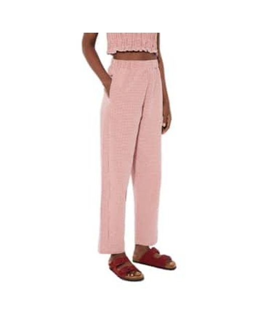 Rita Row Pink Bang Pants Checkered Xs
