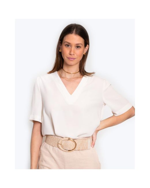 Grace & Mila Top India in White | Lyst
