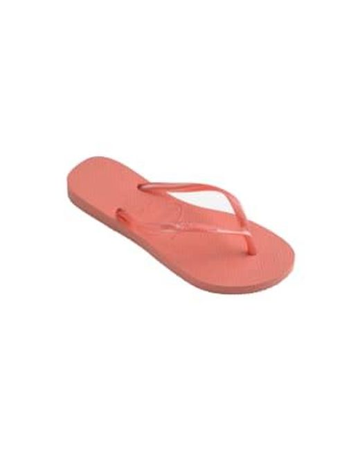 Havaianas Pink Slim Flip Flops 35/36