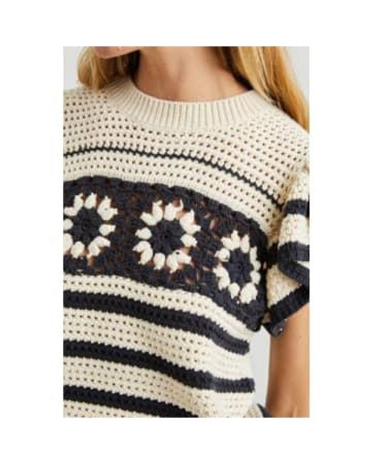 Rails White Penelope Crochet Knit