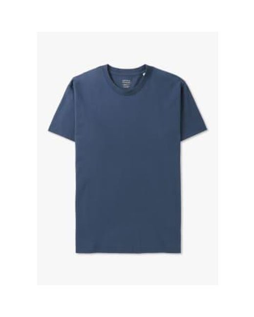 COLORFUL STANDARD Herren klassisches bio-t-shirt in benzinblau in Blue für Herren
