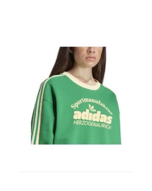 Retro Grx Sweatshirt di Adidas in Green