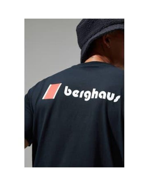 Berghaus Blue S Heritage F&b Logo T Shirt Medium for men