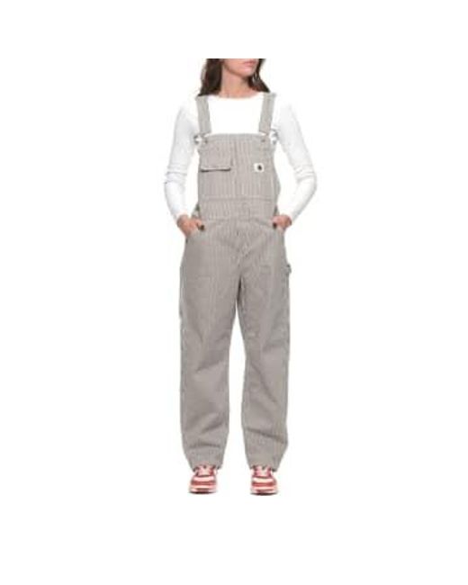 Carhartt Gray Jumpsuit I033137 Haywood Stripe Xs
