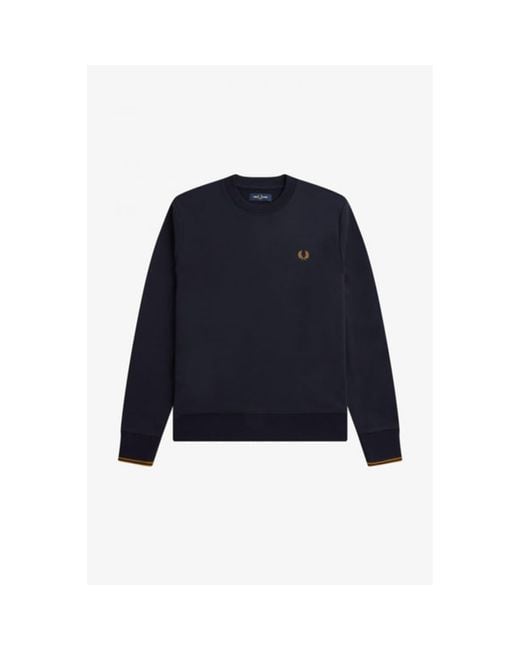 Fred perry cheap navy sweatshirt