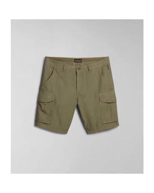 Noto 20 Shorts In Lichen di Napapijri in Green da Uomo