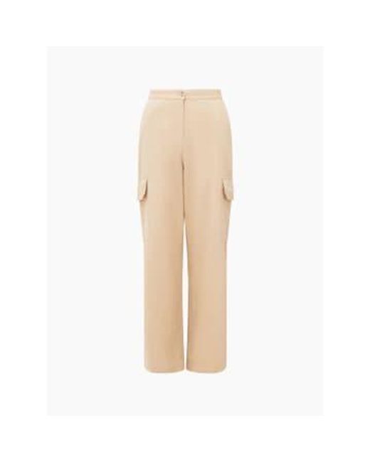Great Plains Natural Utility Cotton Trousers Sand Uk 8