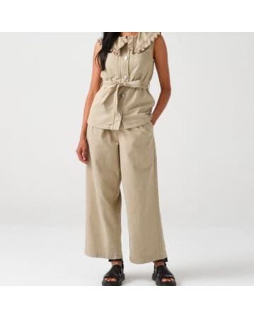 Linge sable pantalon penelope seventy + mochi en coloris Natural