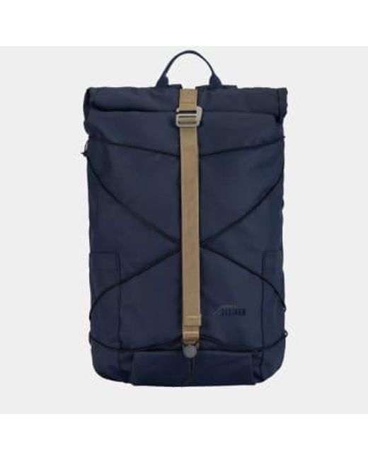 Dayle Roll Top Backpack di Elliker in Blue da Uomo