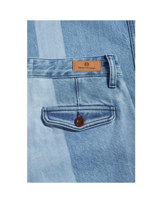 Kings Of Blue Reef Lilibet Cropped Jeans di Kings Of Indigo