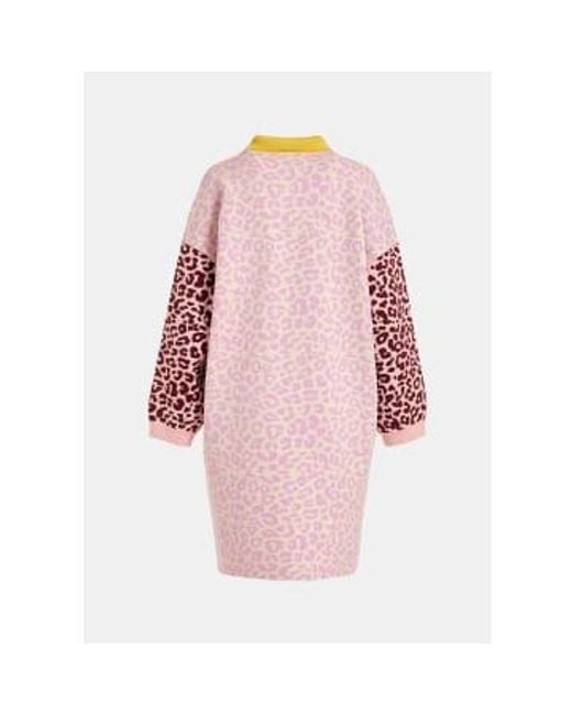 Essentiel Antwerp Yellow Foon Multicolour Jacquard Knitted Coat Small