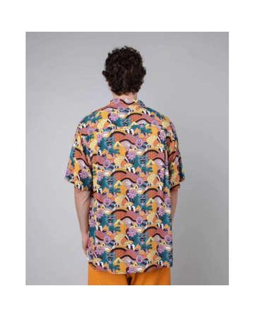 Brava Fabrics Gray Aloha Shirt Yeye Weller Sunshine for men