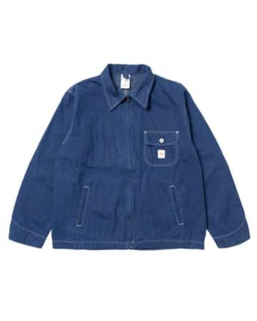Nudie Jeans Blue Jimmy Utility Denim Jacket / M for men