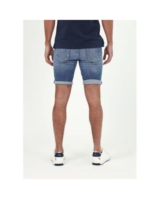 Replay Blue S Rbj.981 Aged Eco Denim Shorts for men