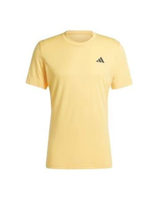 Adidas Yellow T-shirt Freelift Uomo Semi Spark/spark for men