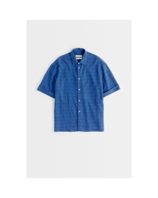 Structured Elio Shirt di A Kind Of Guise in Blue da Uomo