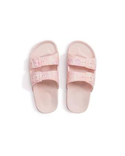 FREEDOM MOSES Pink Slippers Aloha