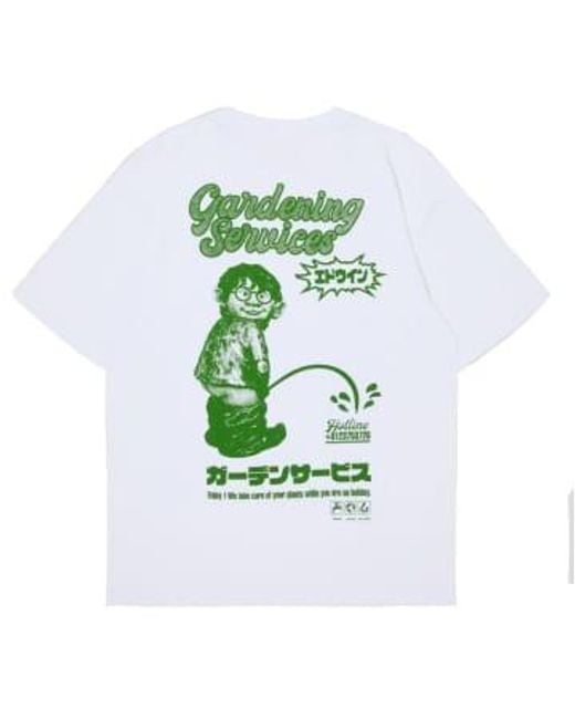 Edwin Gartendienste kurzärmeligte t-shirt in Green für Herren