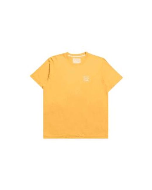 Camiseta básica good dads club en /white Far Afield de hombre de color Yellow