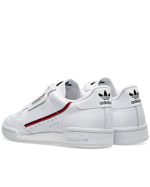 adidas Continental 80 White, Scarlet & Collegiate Navy for Men - Save 24% |  Lyst