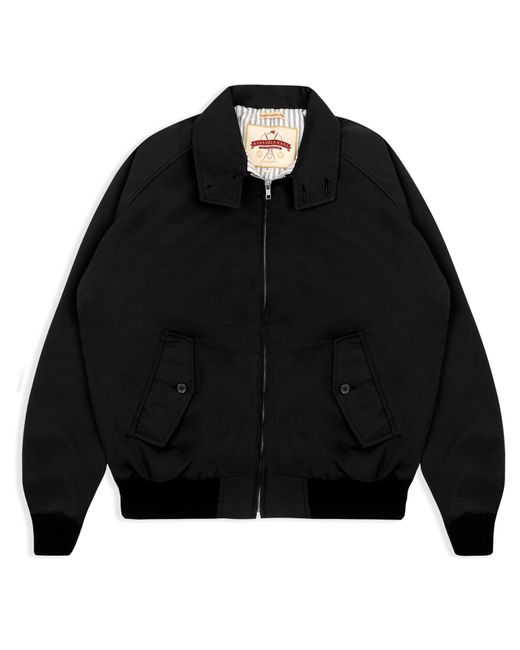Burrows and Hare Mcqueen Harrington Jacket in Black for Men | Lyst