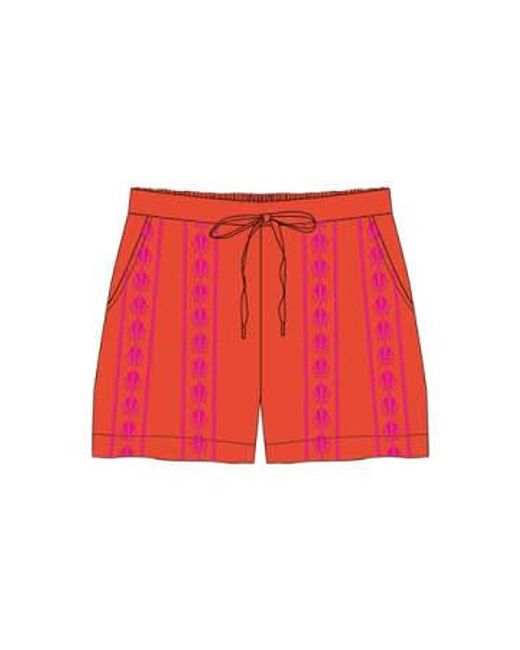 Nooki Design Red Belize Shorts- Mix / S 100% Cotton for men