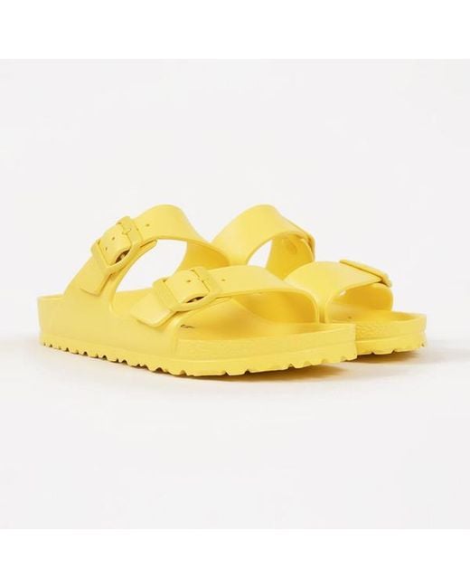 Birkenstock Arizona Eva Vibrant Yellow Narrow Fit Sandals | Lyst