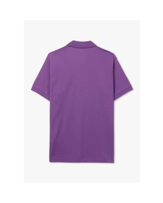 Lacoste Purple S Classic Pique Polo Shirt for men