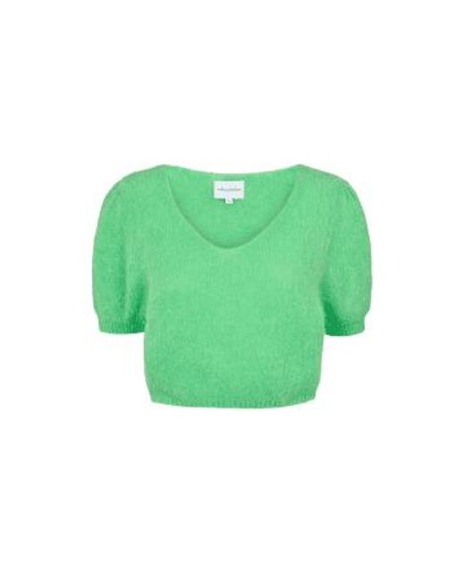 American Dreams Green Lolanda Cropped Knit Bright / Size Small