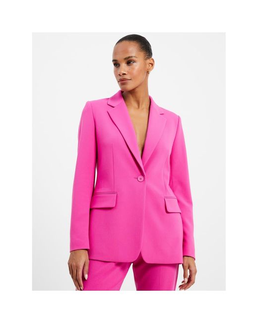 French Connection Pink Whisper Single Breasted Blazer |