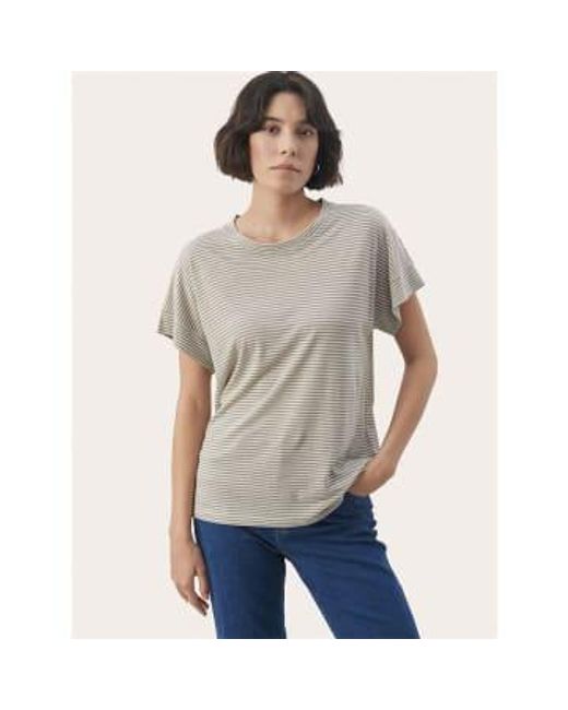 Part Two Natural Emelie T -shirt Vetive Stripes S