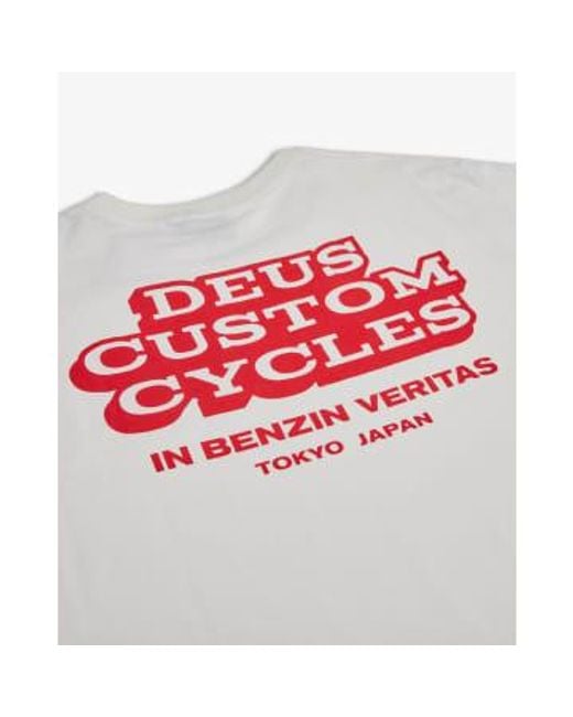 Deus Ex Machina White New Redline T-shirt Vintage for men
