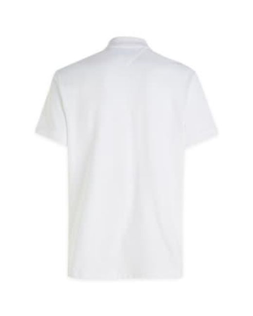 Polo insignia regular tommy jeans Tommy Hilfiger de hombre de color White