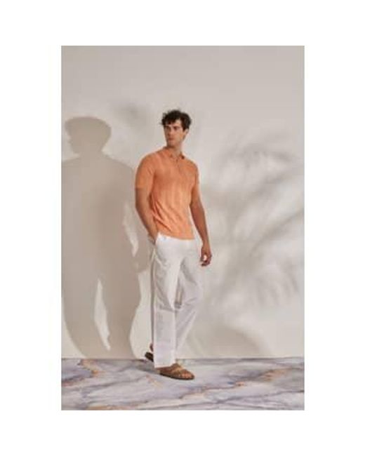Jacquard knited zip-up shirt Daniele Fiesoli pour homme en coloris Gray