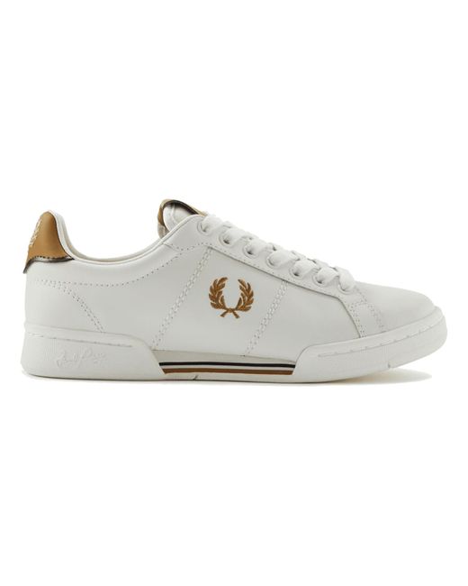 Fred Perry Authentic B722 Leather Sneaker Porcelain | Lyst