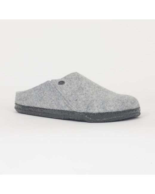 Birkenstock Zermatt Wool Sherling Slippers In Light Grey in Gray for