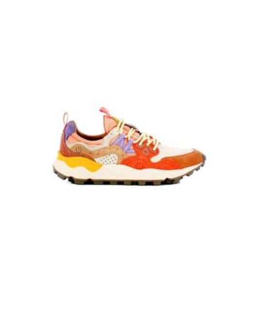 Flower Mountain Orange Shoes Yamano Beige Salmon 38
