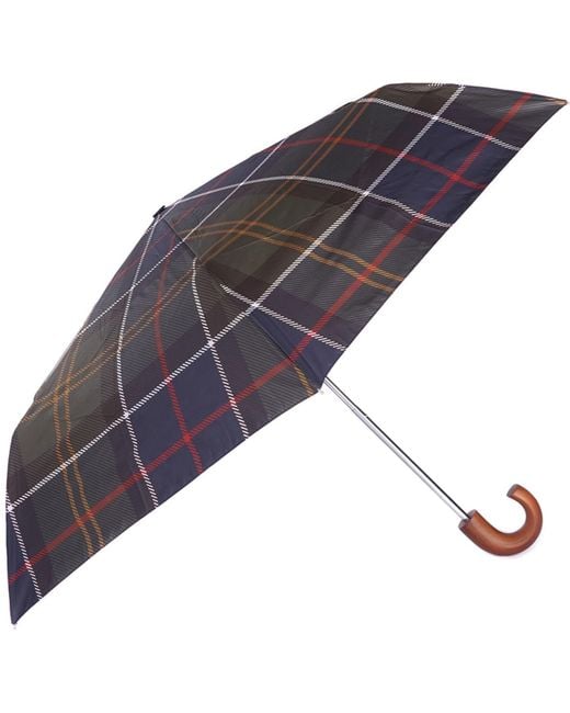 Barbour Green Tartan Mini Umbrella for men