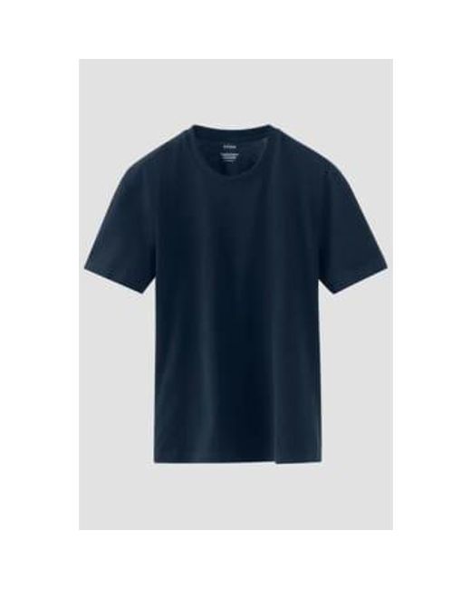 Blue Supima Cotton T Shirt 10001035728 di Eton of Sweden da Uomo