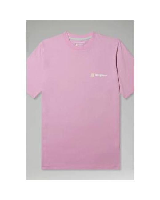 Mens grimpant record à manches courtes T-shirt Berghaus pour homme en coloris Pink