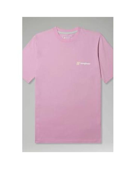 Berghaus Pink S Climbing Record Short Sleeve T Shirt Medium for men