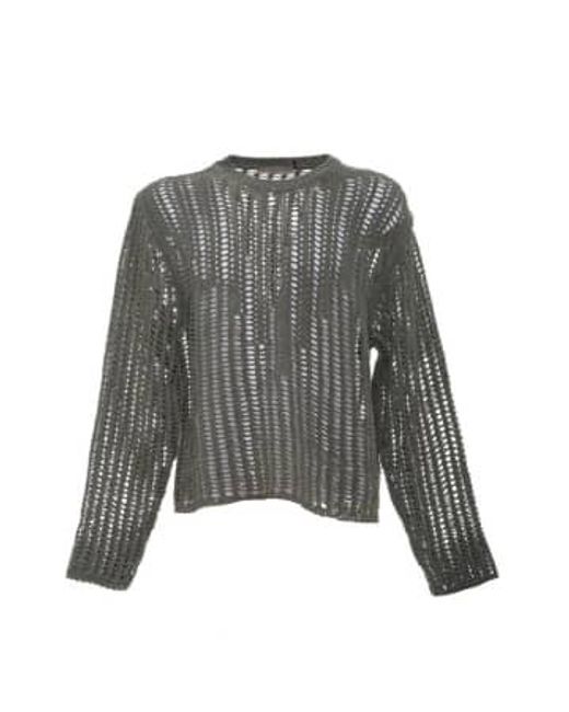 Paura Gray Sweater Raoul Vest L / Verde for men