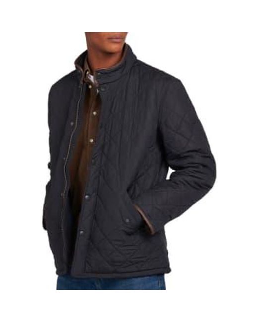 Powell Quilt Jacket Navy di Barbour in Blue da Uomo