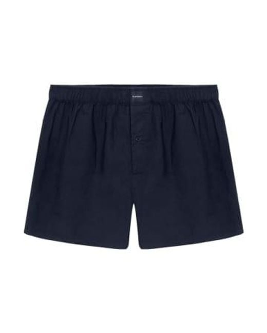 Bread & Boxers Pack von 2 dunklen boxer shorts in Blue für Herren