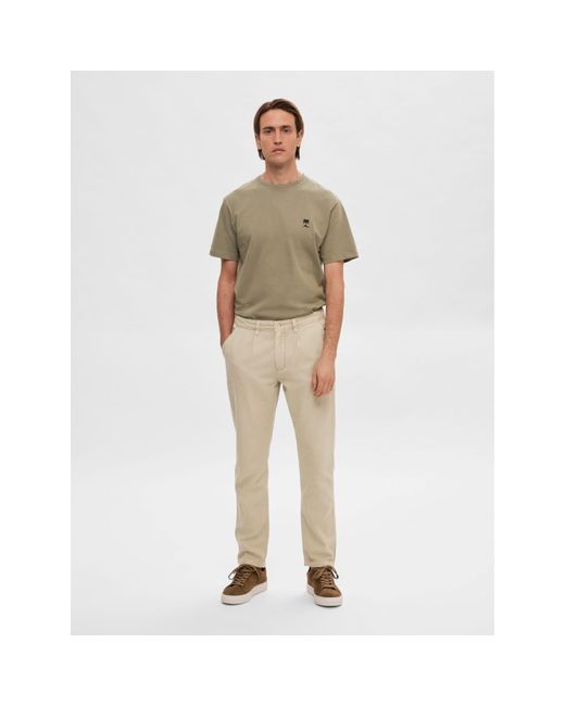Pantalones cónicos color crudo SELECTED de hombre de color Neutro | Lyst