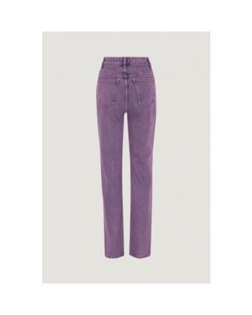Pantalon en lavé à l'acide lilas REMAIN Birger Christensen en coloris Purple