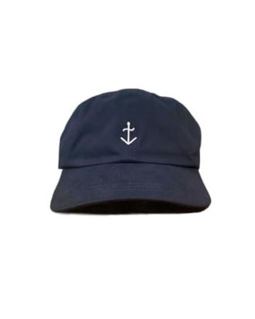 La Paz Blue Santos Dark Navy With Ecru Logo Cap One Size for men